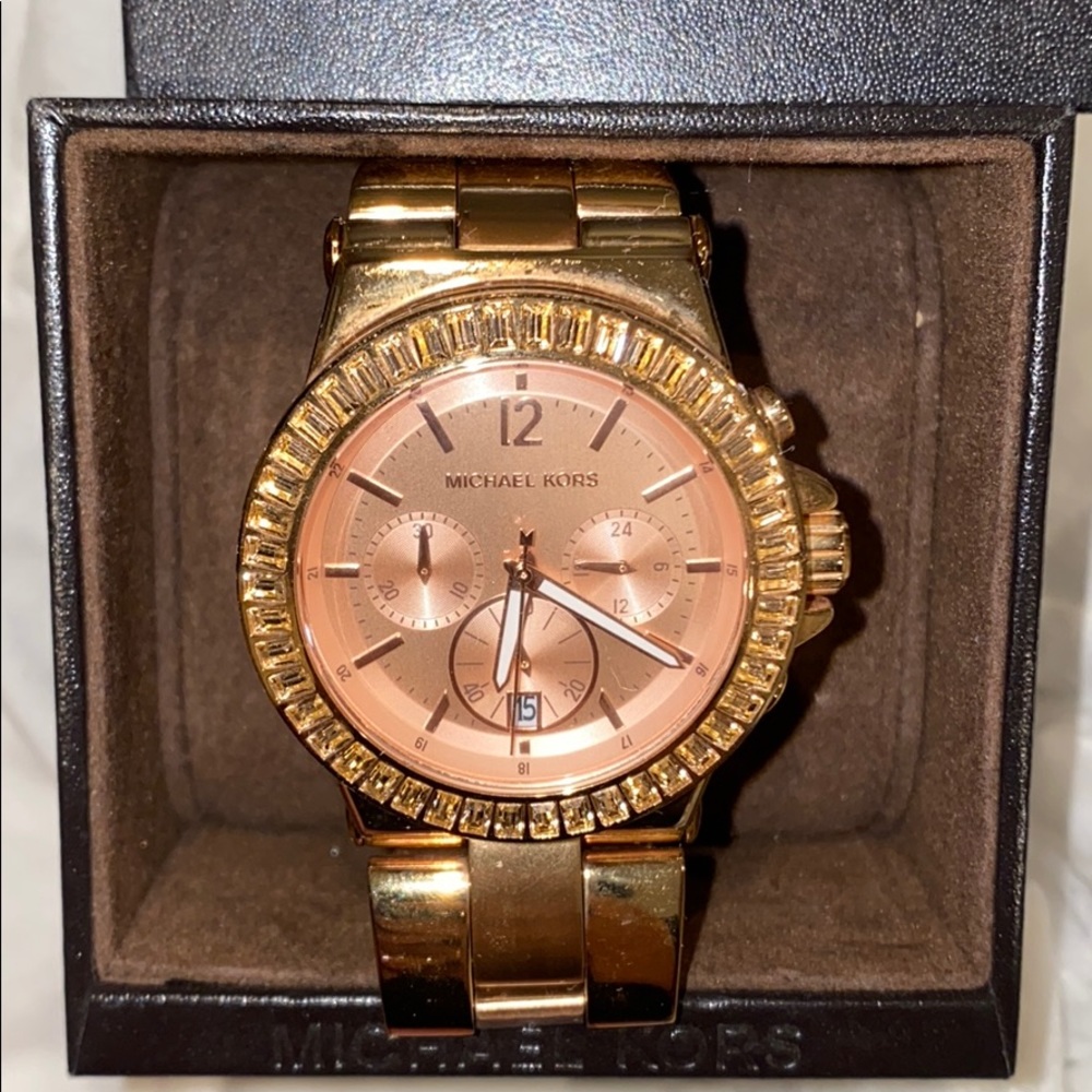 Unisex Michael Kors MK5412 Bel Aire RoseGold Watch - Picture 5 of 5